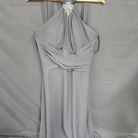 SEQUIN PIECE WOMENS DRESS IN GREY SIZE 16