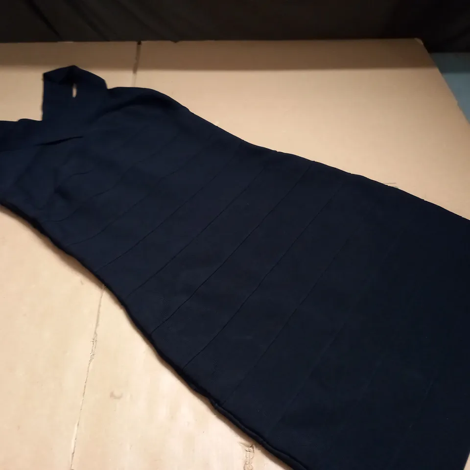 REISS BLACK BANDAGE DRESS - S