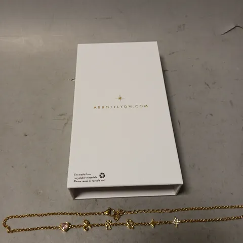 BOXED ABBOTTLYON GOLDEN NECKLACE
