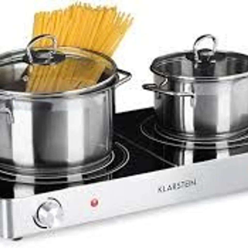 BOXED KLARSTEIN VARICOOK DUO HOT PLATE 3000W STAINLESS STEEL 