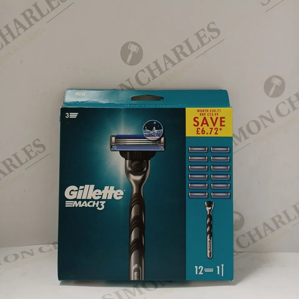 GILLETTE PROGLIDE RAZOR FOR MEN, 1 RAZOR, 9 BLADE REFILLS