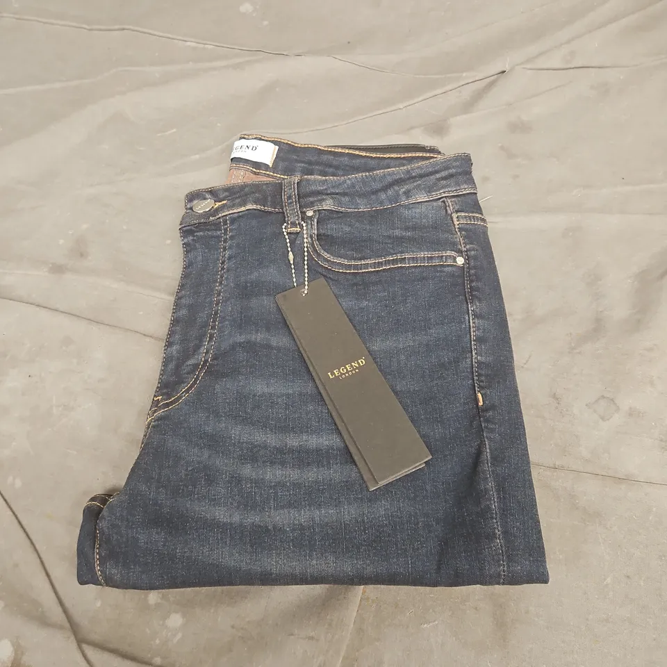 LEGEND LONDON CLASSIC INDIGO BLUE JEANS, UK 34/32