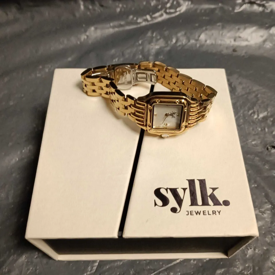 SYLK JEWELLERY GOLD-TONE BRACELET WATCH