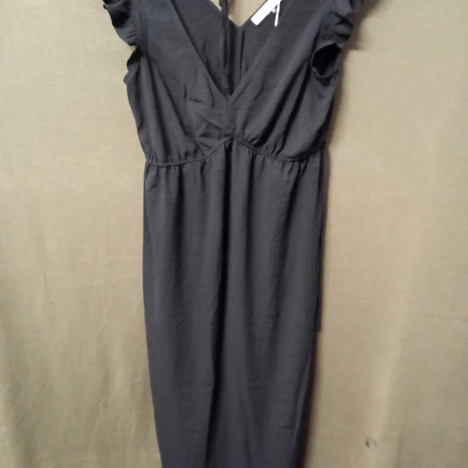 MAISON DE NIMES  V-NECK MIDI DRESS IN BLACK - M