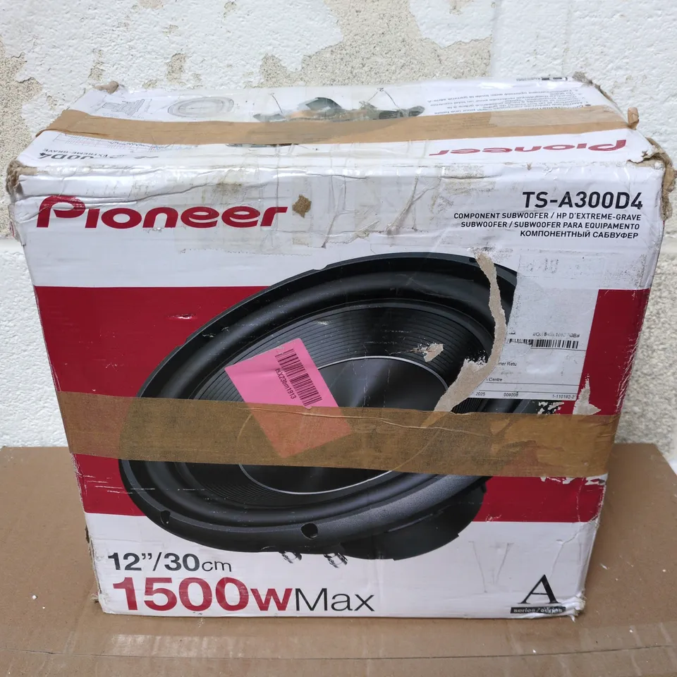 PIONEER TS-A300D4 COMPONENT SUBWOOFER
