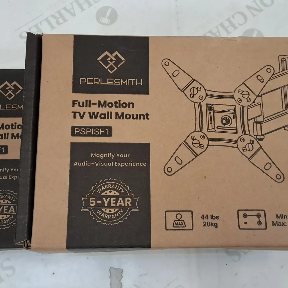 LOT OF 2 PERLESMITH FULL MOTION TV WALL MOUNTS