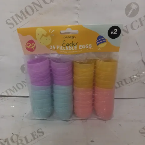 BOX OF 12 BRAND NEW (24 EGGS PER PACK) EASTER FILLABLE PLASTIC EGGS (50712249)