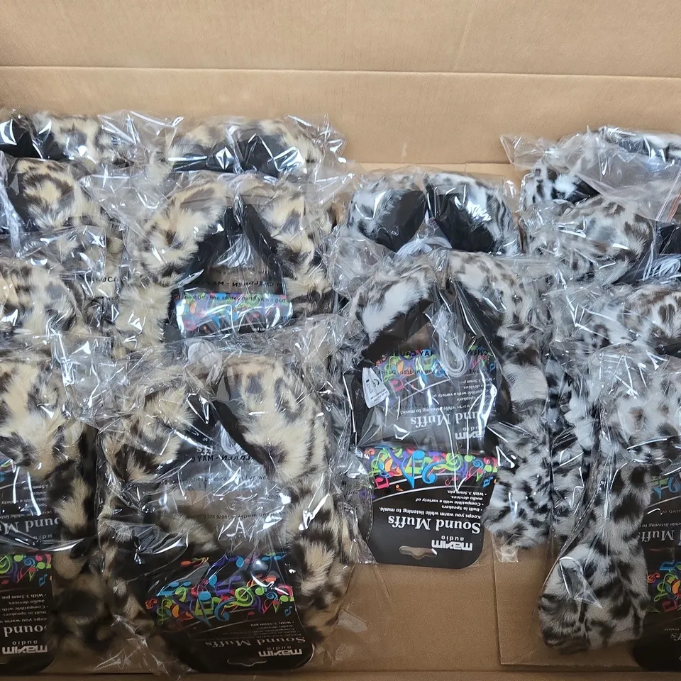 APPROXIMATELY 12 MAXIM AUDIO SOUND MUFFS WITH BUILT-IN SPEAKERS 