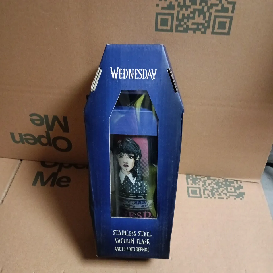 WEDNESDAY STAINLESS STEEL VACUUM FLASK – BOXED