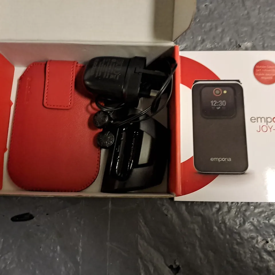 BOXED EMPORIA JOY-LTE MOBILE FLIP PHONE - RED