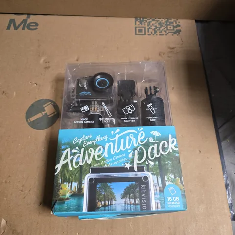 KITVISION ADVENTURE PACK  ACTION CAMERA & ACCESSORIES 