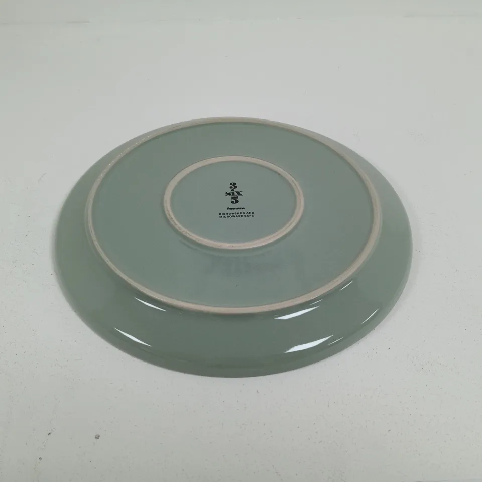 BOXED SAGE TWO TONE 12 PIECE DINNER SET