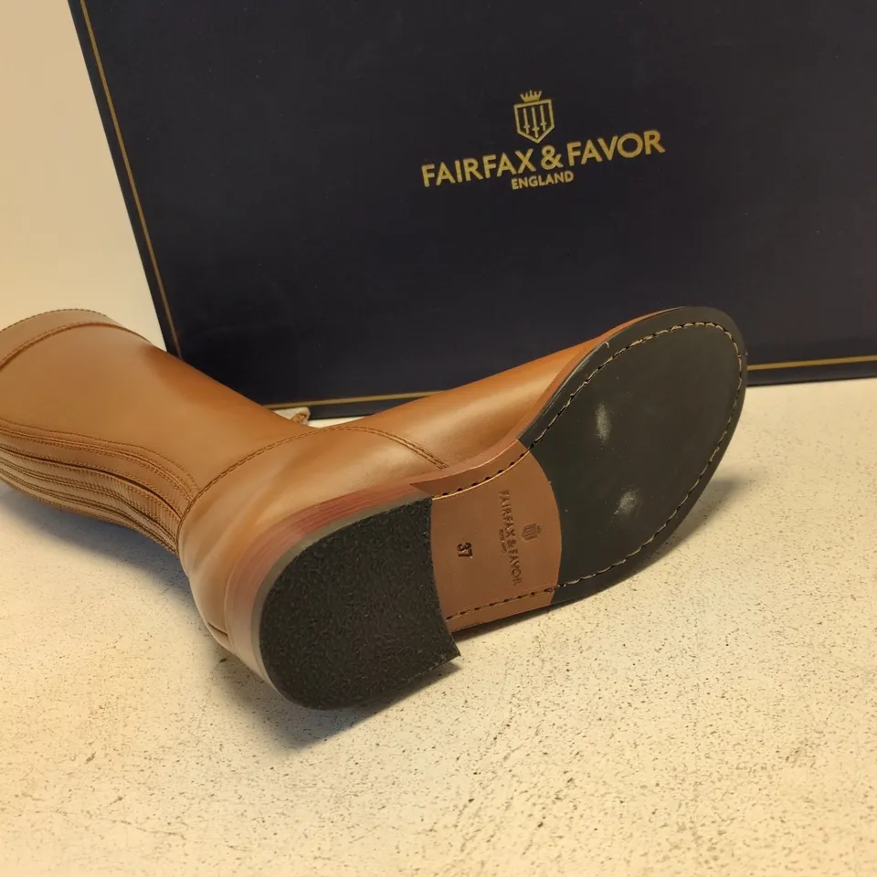 FAIRFAX & FAVOR WOMEN'S LEATHER KNEE-HIGH BOOTS UK 4 (EU 37)