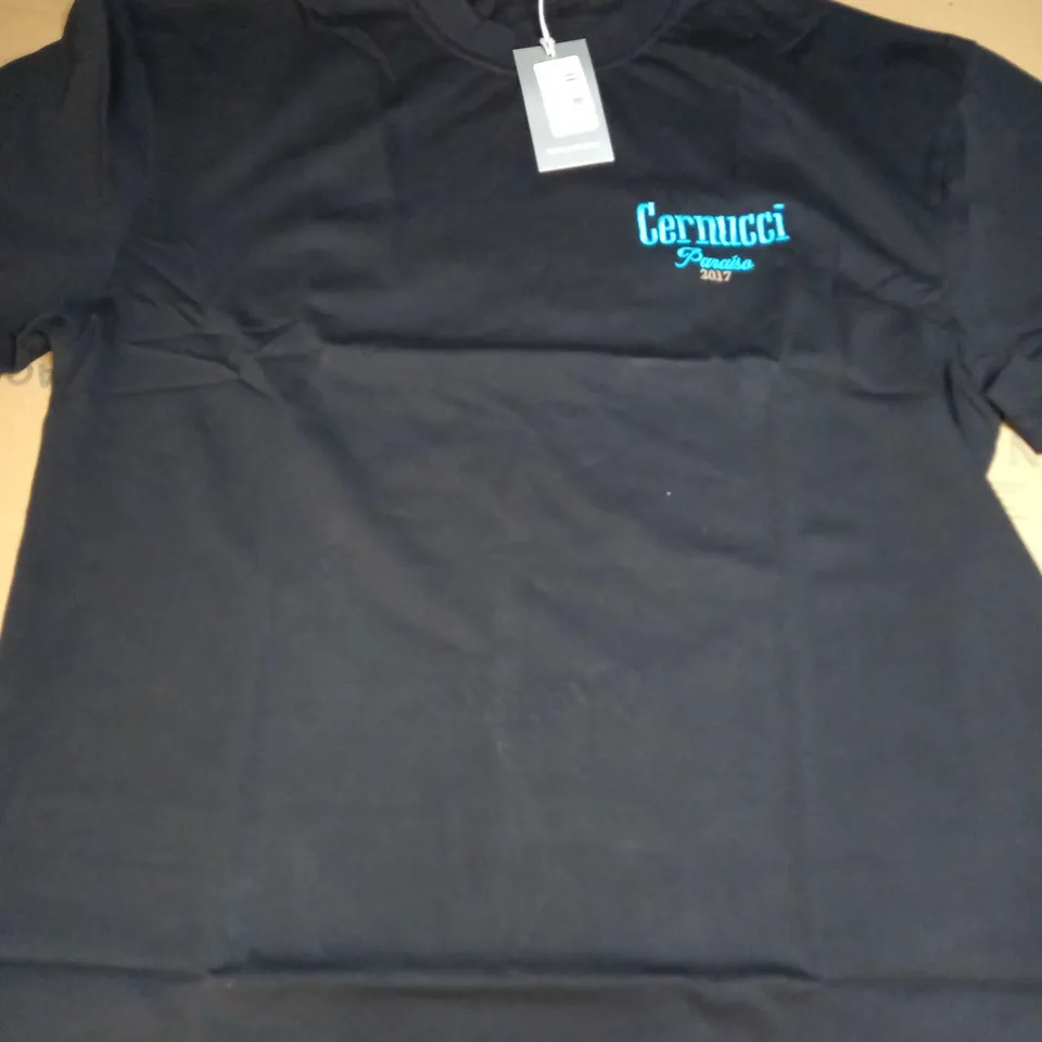 CERNUCCI FAVELA GRAPHIC TSHIRT IN BLACK - XL