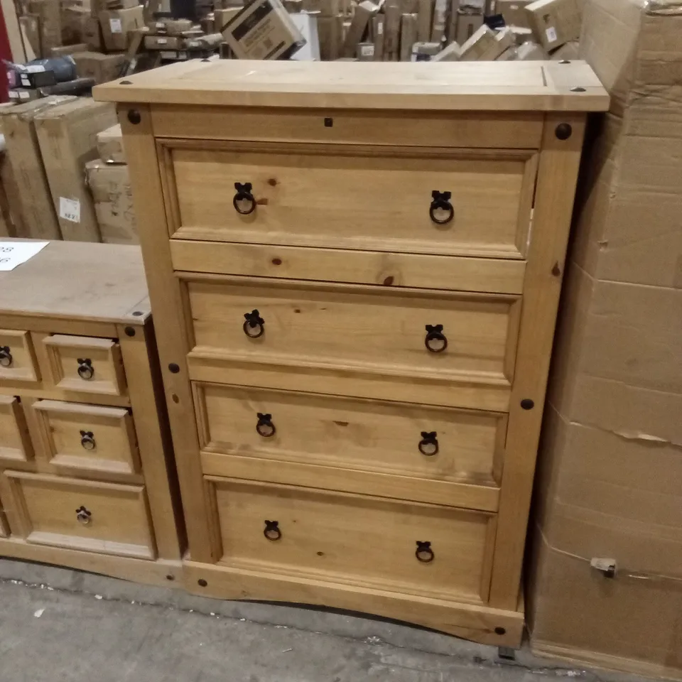 CORONA 4 DRAWER CHEST OF DRAWERS 