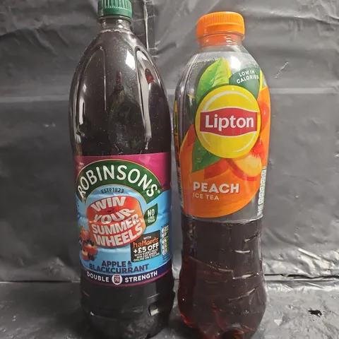 4 ASSORTED FOOD AND DRINK ITEMS TO INCLUDE LIPTON, AND ROBINSONS