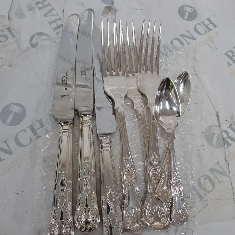 BOX OF APPROXIMATELY 10 ASSORTED ITEMS TO INCLUDE CUTLERY SET, CHRISTMAS DECORATION, SUBLIMATION PAPER ETC
