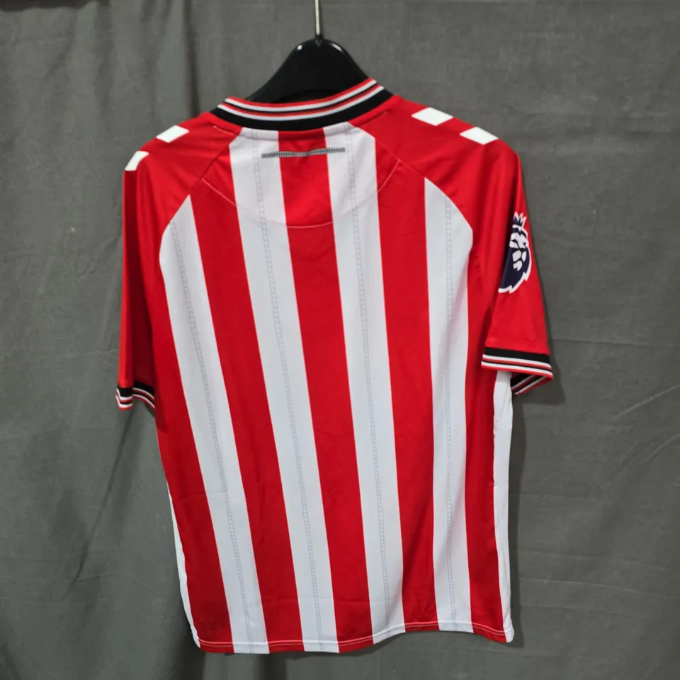 SUNDERLAND AFC HOME KIT FOOTBALL SHIRT – RED & WHITE STRIPES, HUMMEL, W88 SPONSOR (MEN'S)