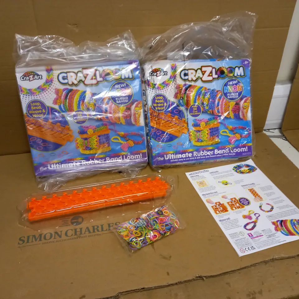 LOT OF 3 CRA-Z-LOOM THE ULTIMATE RUBBER BAND LOOMS