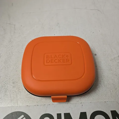 BLACK+DECKER CORDLESS DRILL IN ORANGE CARRY CASE WITH CHARGER