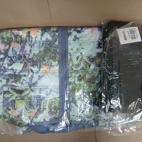 BOX OF APPROXIMATELY 20 ASSORTED CLOTHING ITEMS IN VARIOUS COLOURS, STYLES, AND SIZES - COLLECTION ONLY