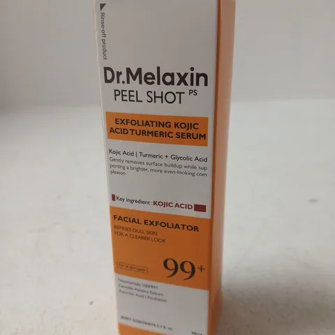 SEALED DR. MELAXIN KOJIC ACID & TURMERIC FACIAL EXFOLIATING SERUM 80ML