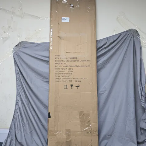 OUTLET 4 STEP LIGHTWEIGHT SLIMLINE LADDER BLUE