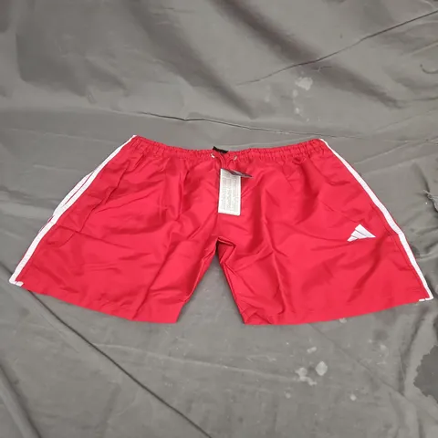 ADIDAS SWIM SHORTS IN RED SIZE XL