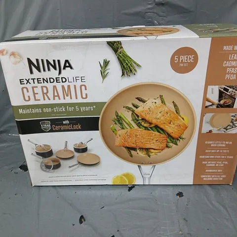 NINJA EXTENDED LIFE CERAMIC 5 PIECE COOKWARE SET