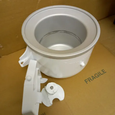 KITCHENAID 5KICA0WH ICE CREAM MAKER ACCESSORY FOR KITCHENAID STAND MIXERS