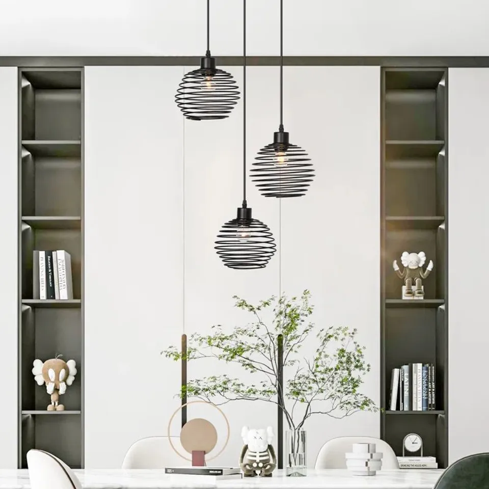 BOXED BRAND NEW AALYAN 3 - LIGHT MATTE BLACK CLUSTER PENDANT LIGHT