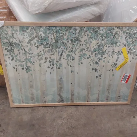DREAM FOREST SILVER LEAVES BY JAMES WIENS - FRAMED PAINTING
