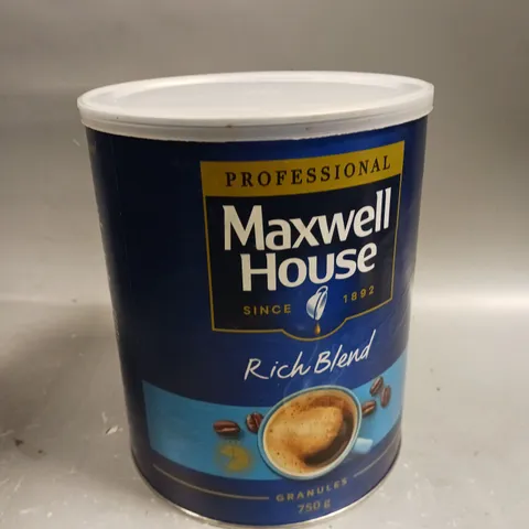 SEALED MAXWELL HOUSE RICH BLEND COFFEE GRANULES - 750G