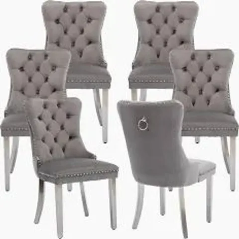 BOXED DELAFIELD LUX KITCHEN DINING CHAIRS (SET OF 4) - BLACK (2 BOXES)