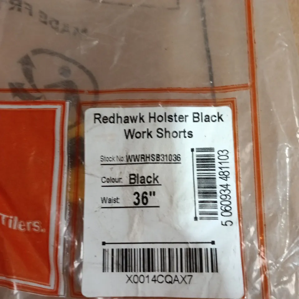 REDHAWK HOLSTER BLACK WORK SHORTS – UK 36 (EU 52)