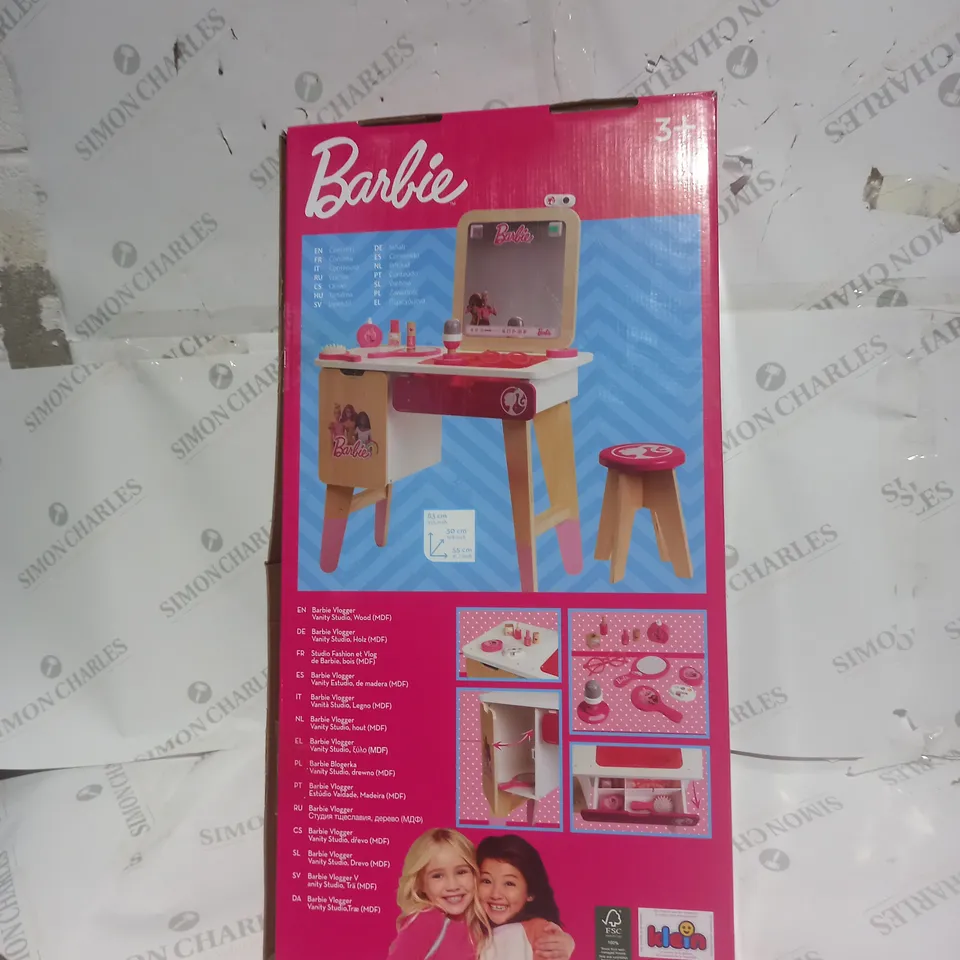 BARBIE WOODEN VANITY STUDIO  RRP £179.99