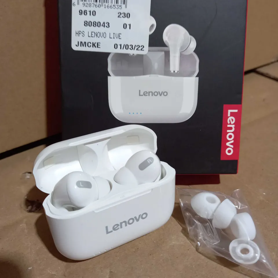 LENOVO LIVEPODS LP1s EARBUDS WHITE