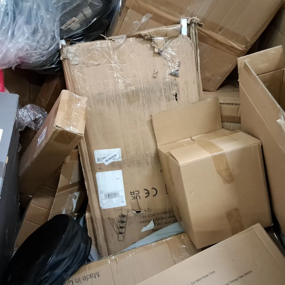 PALLET OF ASSORTED HOUSEHOLD ITEMS TO INCLUDE ROCKING CHAIR, PRO PRESSURE WASHER AND VANITY MAKEUP MIRROR