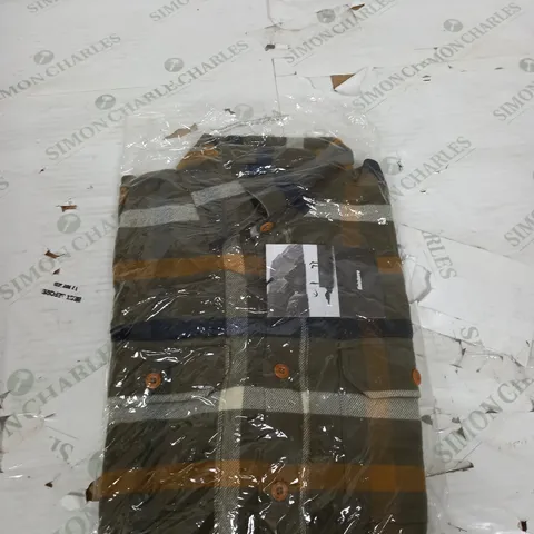 FINISTER MEDIUM BEARDSMORE SHIRT/OIVE CHECK