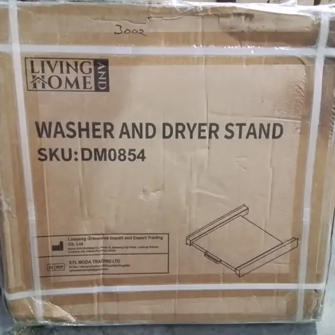 BOXED LIVING AND HOME WASHER AND DRYER STAND