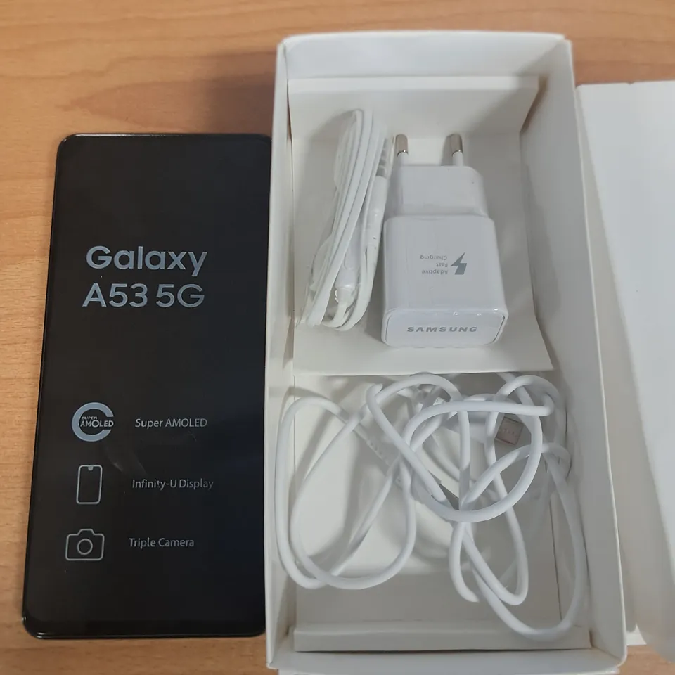 BOXED SAMSUNG GALAXY A53 5G IN BLACK - SM-A536U