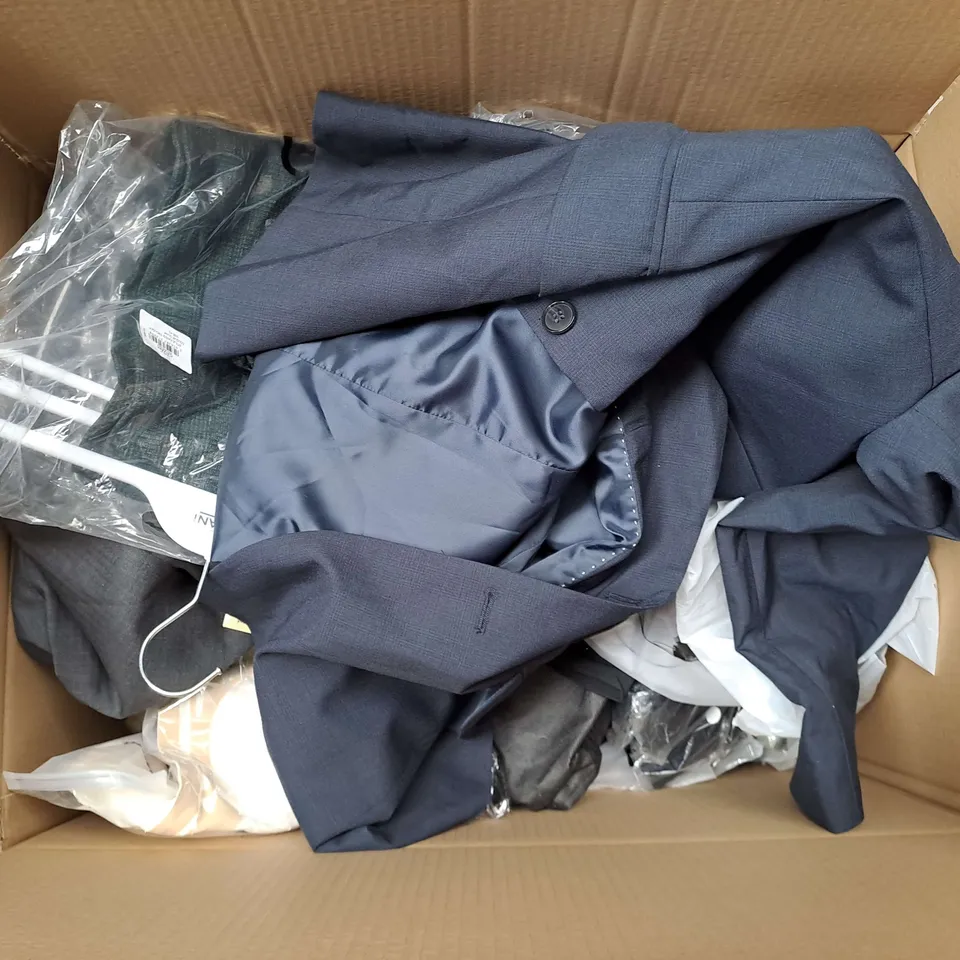 LARGE QAUNTIITY OF ASSORTED CLOTHING ITEMS IN VARIOUS STYLES, SIZES AND COLOURS