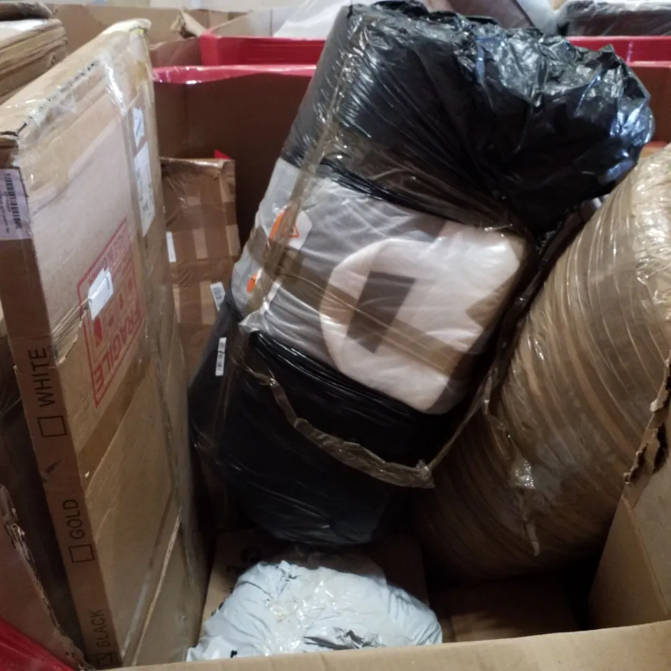 PALLET CONTAINING ASSORTED PRODUCTS INCLUDING CONVECTOR HEATER, MASSAGE TABLE, TOILET SEAT, AH COAT HANGER & BABY CLOTHES RACK 