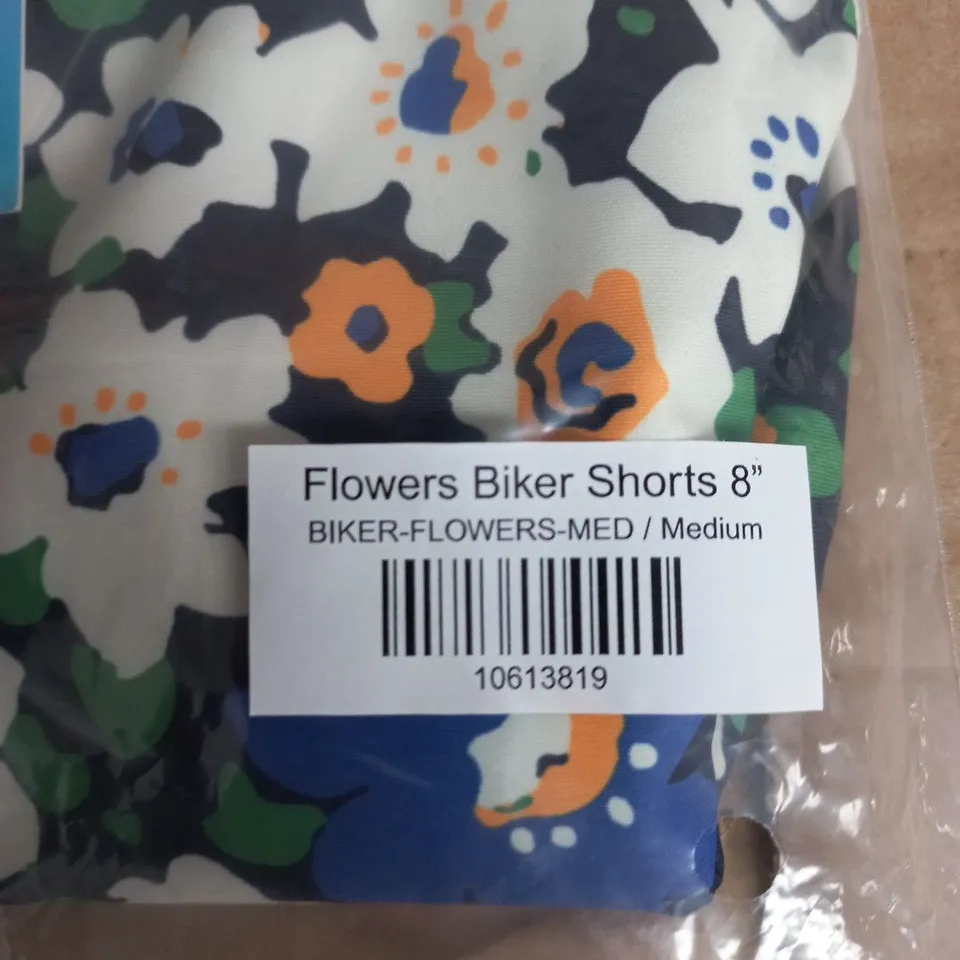 VOXY FLOWERS BIKER SHORTS – WOMEN'S FLORAL PRINT, UK 12 (US 8)