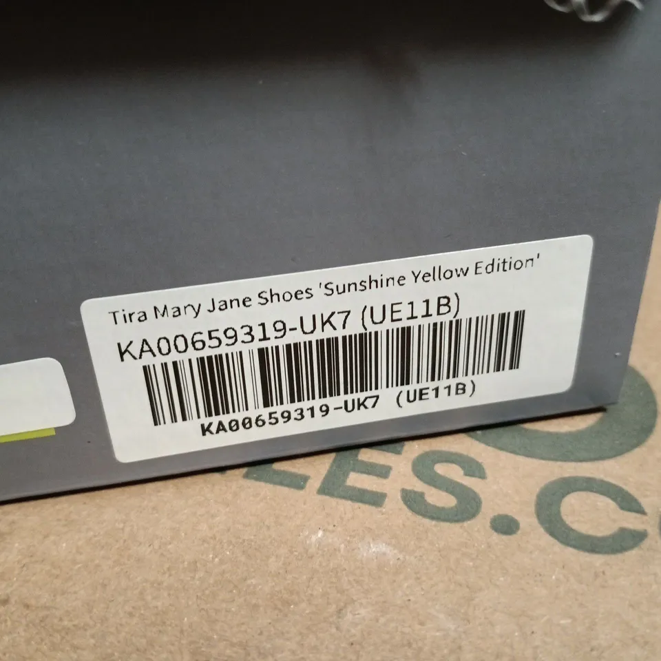 BOXED KOI TIRA MARY JANE SHOES SUNSHINE YELLOW EDITION – UK7