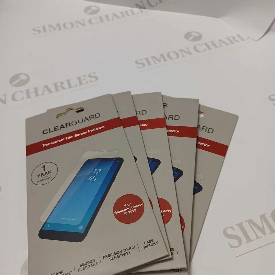 LOT OF FIVE TO INCLUDE SCREEN PROTECTORS FOR SAMSUNG GALAXY J6 2018