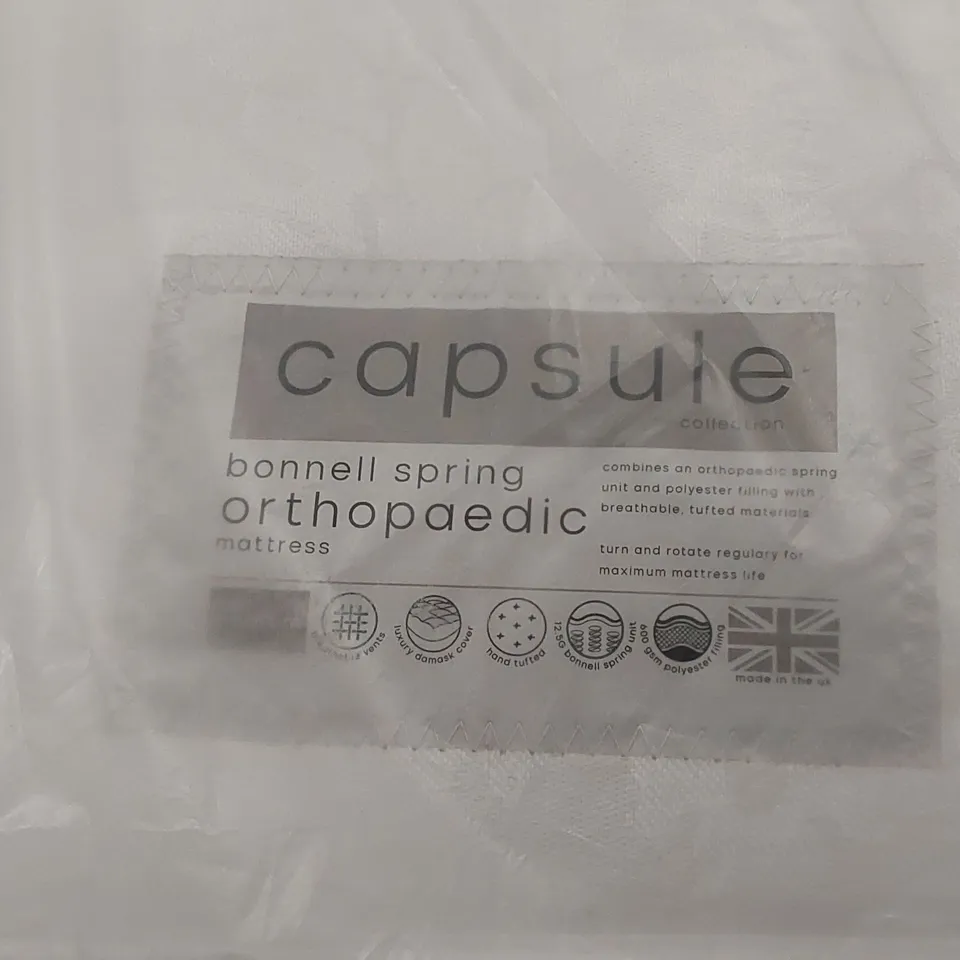 QUALITY BAGGED CAPSULE BONNELL SPRING ORTHOPAEDIC 4FT6 DOUBLE SIZED MATTRESS 