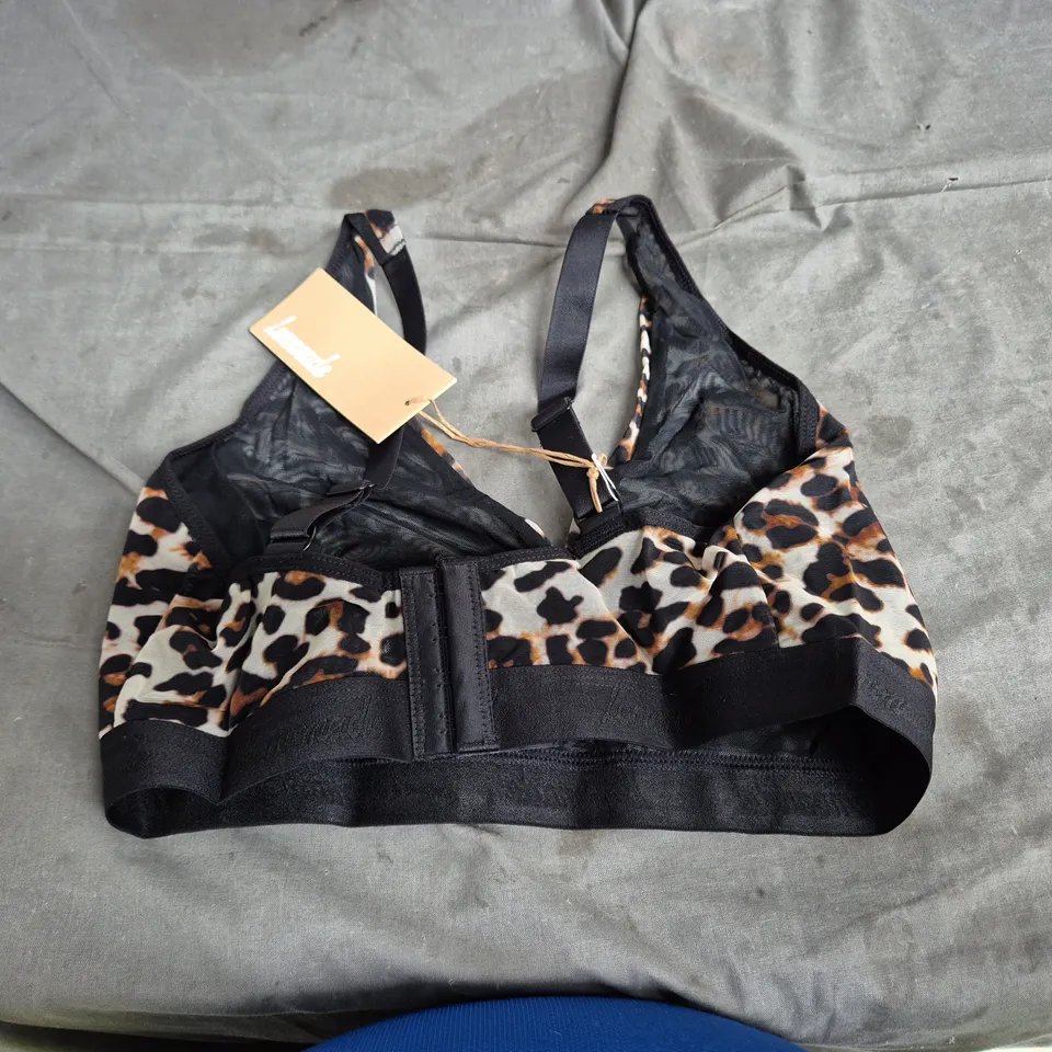 LEMONADE LEOPARD PRINT BRALETTE SIZE 36