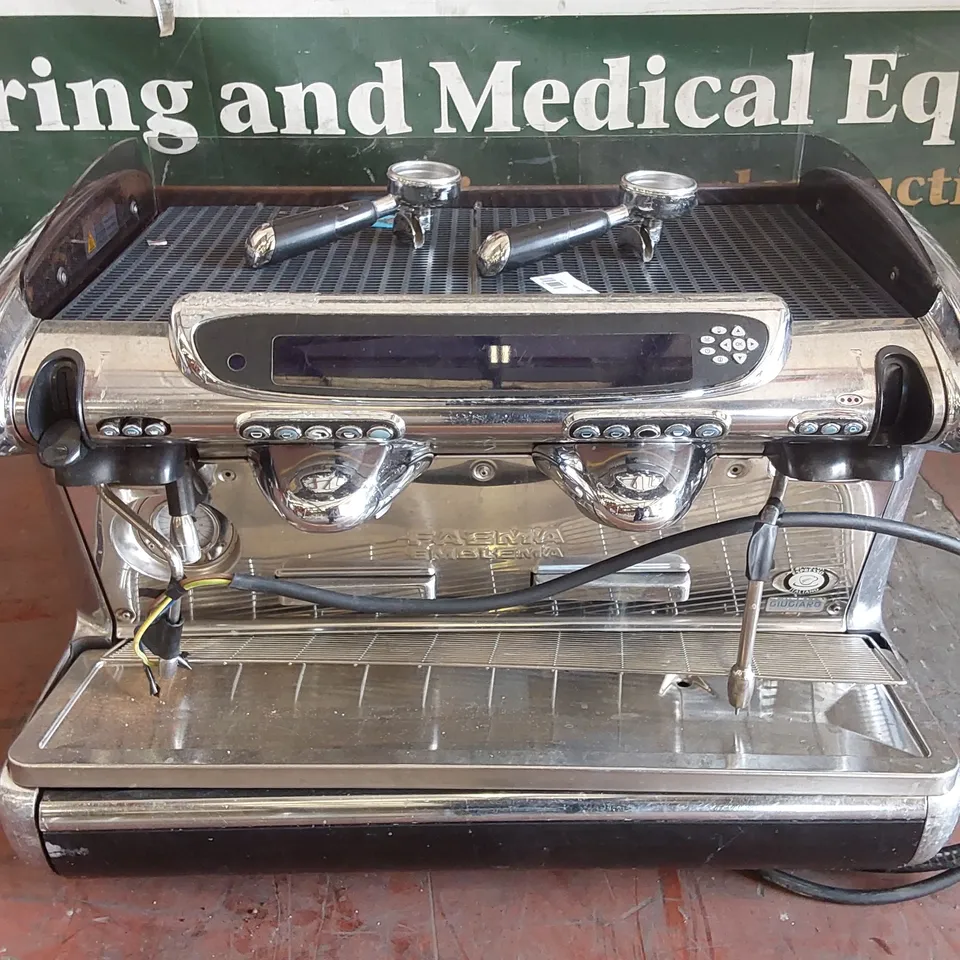 FAEMA EMBLEMA 2 GROUP COMMERCIAL COFFEE ESPRESSO MACHINE 