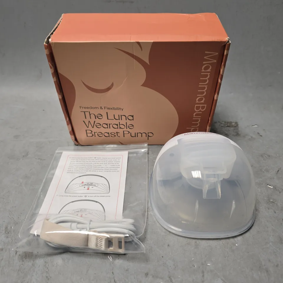 BOXED MAMMA BUMP LUNA WEARABLE BREAST PUMP 
